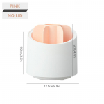 360&deg; p&ouml;&ouml;rlev meigipintsli hoiukarp kaasaskantav lauaarvuti kosmeetikavahend huulepulk kulmupliiats lauv&auml;rvi pintslihoidja valge