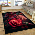 Roosi&otilde;ied P&otilde;hjala armastus romantiline vaip magamistoa elutoa kodudiivani kaunistamiseks, laste m&auml;ngu suur kaunistusp&otilde;randamatt 40cm x 60cm