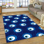 Kurja silma T&uuml;rgi sinine Nazari silm Horose silm Vaip Vaip Magamistoa Elutoa Kodu Diivani Kaunistus, Laste M&auml;ng Suur Dekoratiivne P&otilde;randamatt 40cm x 60cm