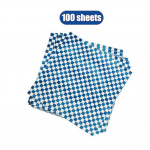 100 tk kiirtoidu rasvakindlad paberid pitsa&otilde;li paberilehed praetud toidupaberi vooderdised Hamburgeri pakkepaber saia k&uuml;psetamiseks