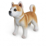 Simuleeritud Akita Dog pl&uuml;&uuml;sist nukuga t&auml;idis haaratav nukk lemmikloomakaaslane 25cm 30cm kingitus lapsele s&otilde;brannale 25cm