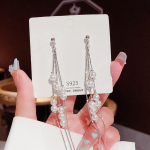 Uued p&auml;rlik&otilde;rvar&otilde;ngad naistele Ebaregulaarsed pikad rippuvad k&otilde;rvar&otilde;ngad Korea moe elegantsed pulmak&otilde;rvaehted h&otilde;be