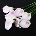 10 tk. pakis Calla Lily pulmakimbu peaga Lateks Real Touch lillekimbud Kodupeokaunistus 10pcs lilla