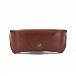 1 tk Retro pehmest pruunist nahast prillide &uuml;mbris Kaasaskantav Unisex nahast prillid p&auml;ikeseprillide hoidik kaitseprillide karp pruun