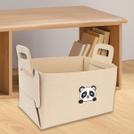 Vildist hoiukorv auto pakiruumi lastitarvikud kokkupandav konteiner korralduskast matkamiseks Beige M