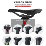 Bike Seat Road Saddle Easy to Install Skidproof Universal Carbon Fiber Resistant Cycling