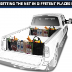 110x40cm v&otilde;rguhoidik Universaalne auto pagasiruumi tagumine panipaik Nailonist elastne v&otilde;rk 110*40CM must