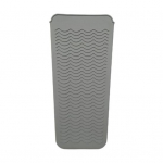 Silikoonist kuumuskindel matt juuste sirgendaja lameda rauaga lokirulli t&ouml;&ouml;riist lainelise disainiga libisemisvastane lokirulli soojusisolatsiooni kate must