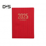 Paksust paberist m&auml;rkmik, sujuv kirjutamine, tinti ei voola, kunstnahast kate 2025 Planner tindikindel paberiplaneerija beež