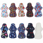 10 tk Heavy Flow Mama riidest menstruatsioonipadjad korduvkasutatavad h&uuml;gieenipadjad 10 black Dark random