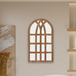 Kaarjas aknapaneel peegelv&otilde;lv talumaja sein akr&uuml;&uuml;l Kodukaunistus Paigaldatud dekoratiiv valge