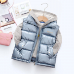 Kevad-talv Laste sulevestid Riided T&uuml;drukutele Poistele Mood Soe Pealisr&otilde;ivad Mantel S&uuml;gis Teismelised Puuvillased jakid Vest 150cm helesinine v&auml;rv