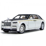 1/24 Rolls Royce Phantom Sulamist Luksusauto Mudel Diecast Metallist M&auml;ngus&otilde;idukid Autokujundus Simulatsioon Heli Valgus Kollektsioon Laste Kingitused must/valge