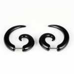 Ilusad Musta V&auml;rvi Teokujulised K&otilde;rvar&otilde;ngad Kaunistuseks 2.4cm*2.2cm must
