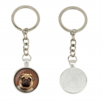 Pug - keychain in a box, own photo, keychain pendant from Art-Dog brand