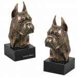 Boxer, German Boxer I - Dog statue, bust on stone base, sculpture, trophy for dog show by Art-Dog brand
