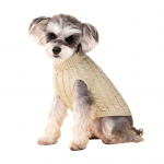 Lemmikloomade r&otilde;ivad Talvised soojad kampsunid v&auml;ikestele ja keskmistele koertele Turtlene kaelusega kootud kutsika kassi kampsun Vest Chihuahua Yorkie jope XS beež