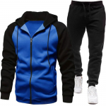 Meeste mood V&auml;rviplokkidest jope Pikkade varrukatega Vabaaja spordikomplekt Meeste top P&uuml;ksid XL