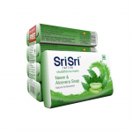 Sri Sri TATTVA shuddhta ka naam Neem & AloeVera Soap | Natural Antibacterial | Buy 6 Get 2 Free | 75gm Each