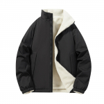 Talvemantel Soe Slim Fit Paks mantel vabaaja jope V&auml;lisriided Top pluus L must