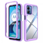 Heavy Armor Otter Case Box jaoks Moto G84 G14 G53 G23 G13 G82 G62 G52 G42 G32 G22 E20 E13 G60S G31 51 71 50 k&otilde;va HD l&auml;bipaistev p&otilde;rutuskindel kaitsekate For Moto G14 lilla
