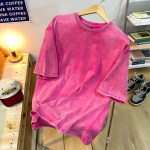 Puuvillane pestud meeste T-s&auml;rgid Vintage soliidsed T-s&auml;rgid vabaaja Harajuku retro l&uuml;hikeste varrukatega &uuml;laosa lahtine, p&otilde;hiline &uuml;markaelus XL