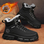 Lumekingad Meeste Jalan&otilde;ud Talvised Karusnahaga Soojad Vabaaja Pahkluuni Nahast Platvormiga Disainer Luksuslik Cowboy Taktikalised Chelsea Matkamine 43