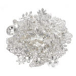 50 g/partii segatud metallist lilled lehed filigraansed &uuml;mbrised pistikud ripatsid helmed m&uuml;tsid h&otilde;be