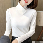 Naiste &otilde;huke s&auml;rk Korea moodne s&uuml;gisene pikkade varrukatega topp naistele sooja hoidev elegantne pullover L must
