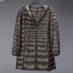 Naiste kapuutsiga puhvis jakid Saabuvad naiste &uuml;likerge, pakitav soe &otilde;huke sulemantel S