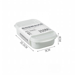 K&uuml;lmkapi k&ouml;&ouml;givilasaht Mikrolaineahjus soojendatav L&otilde;unakarp Bento karp Toidu hoiukarp Suletud karp S&uuml;gavk&uuml;lmik S&uuml;gavk&uuml;lmikukarp Small 16.5*9*4cm puhas