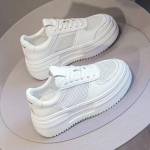 Platvorm valged kingad Naiste uued Ins Moodsad s&uuml;gisene mitmek&uuml;lgsed muffinid Kerged vabaaja sportlikud k&otilde;rgust suurendavad sisetallad naiste kingad 35