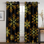 J&otilde;ulukaunistuste kardin 3D multifilm J&otilde;uluvana j&otilde;ulupuu pol&uuml;esterriidest kardin lumememme muster pidulik atmosf&auml;&auml;r W132cm x H160cm&Hook