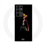 Coque Maniacase pour Samsung Galaxy S23 Ultra one piece manga anime luffy fond noir