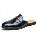 Moodsad Poolkingad Meeste Nahast Kingad Kerged Meeste Mules Vabaajakingad Meeste Moodsad Loaferid Sandaalid Masculino Mocassin Homme Kinga 38 sinine