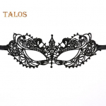 Must pitsist mask Seksikas &otilde;&otilde;nes pool n&auml;omask hingav peo mask Veneetsia kost&uuml;&uuml;mid maskeraadi cosplay karnevaliks R