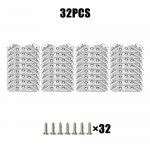 Universaalne m&ouml;&ouml;bli nurgaliitmik roostevabast terasest nurgaklambrid kapi nurga riiulitoe jaoks fikseeritud kinnituskomplektid koos kruviga 32 bracket+224 screw