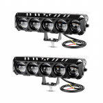 1/2 tk 5 objektiivi LED-valgustid, prožektorid, kaugtuled, l&auml;hituled, kaugtuled, 12&ndash;80 V, mootorrattad, krossirattad, UTV ja ATV 2pcs