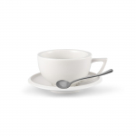 280ML Keraamiline Kohvitass Portselanist Espresso Tasside Komplekt Alustassiga Lusikaga Teele Cappuccino Lattesse &Scaron;ikk Kodu Barista Tarvikud