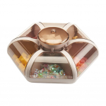 Moodne Lotus Fruit Box Elutoa Puuviljaalus L&auml;bipaistev pressit&uuml;&uuml;p Suupiste P&auml;hkel Kommilahtri hoiukarp 1PCS