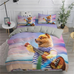 Pomeranian koera kuninganna tekikott kutsika voodipesukomplekt teismelistele t&auml;iskasvanutele lemmikloomadele v&auml;rviline taevas 2/3 tk pol&uuml;ester tekikott 135X200cm