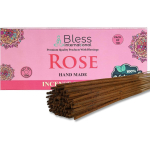 Bless-Rose-viirukipulgad 100% looduslikud-k&auml;sitsi valmistatud-k&auml;sitsi kastetud viirukipulgad orgaanilised-kemikaalid-puhastamiseks-l&otilde;&otilde;gastamiseks-positiivsuseks tasuta 25 Sticks (40GM)