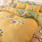 Voodipesukomplektid Tekikott, puuvillane &uuml;heinimesevoodi, Queen-suurusega voodipesukomplekt 3pcs