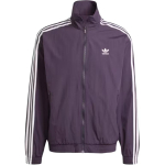 Adidas Originals triibuline retro spordijakk k&otilde;rge krae ja lukuga, sirge, pikkade varrukatega, meestele, lilla IZ2416 2XL gray
