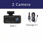 3 kaamera auto DVR 1080P armatuurkaamera, salongi minis&otilde;iduk, kolmesuunaline kanaliga DVR-id salvestid videoregistraatorid armatuurkaamera kaamera 2 Channel