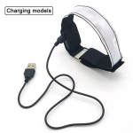 Jooksutule vars LED-iga &ouml;&ouml;rattas&otilde;idu ohutushelkuriga Laetav fiiberoptiline valgus Lihtne paigaldada valge