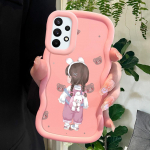 V&auml;rvitud mustriga Big Wave Edge pehmest silikoonmaterjalist Macaron telefoni&uuml;mbris, p&otilde;rutuskindel kaitsev kummist korpus Samsung Xiaomi Poco Redmi jaoks Xiaomi Poco X5 Pro roosa