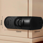 Laste turvasahtli lukk Lastele muljumisvastane k&auml;sikapi sahtli lukud Kodu turvakaitse plastikust kapi pannal valge