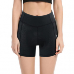 Naiste ergonoomilised rattap&uuml;ksid 4D polsterdatud kerge, hingavast v&otilde;rkkangast Slim Fit Design jalgrattap&uuml;ksid S must