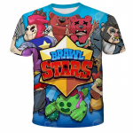 Pol&uuml;ester Kiirelt kuivav BRAWL STARS Meeste Topid Suvised Laste Vabaaja Mugavad Kiirelt kuivavad Hingavad Laste T-s&auml;rgid Riided XXS-6XL 12 S